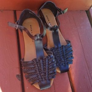 Black Sandals, Closed Toes, Straps